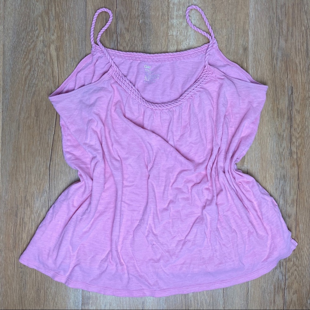 flowy pink GAP tank